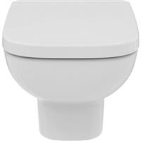 Ideal Standard i. life A Wall Hung Toilet and Soft Close Seat in White Ceramic