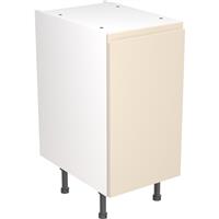 Kitchen Kit Flatpack J-Pull Kitchen Cabinet Base Unit Super Gloss 400mm in Cashmere MFC