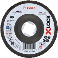 Bosch Angled Flap Disc 115mm x 60G X-LOCK Aluminium Oxide
