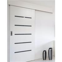Coburn House One-Door System 900mm-1050mm Door (Set) in Silver/Other Aluminium/Nylon