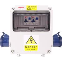 Famatel Hook Up Unit 2 x 16A Socket & RCBO