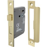 Perry Bathroom Mortice Lock 75mm Electro in Brass