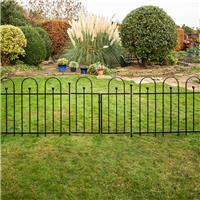 Apollo Easy Fit Fence Post 116cm (6 Pack) in Black Galvanised Steel