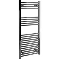 Flume Flat Ladder Towel Radiator 1200 x 500mm 1160Btu in Chrome Steel