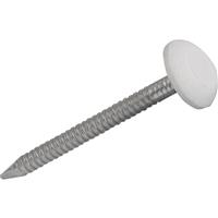 Deltaleigh Plastic Top Nail 10g x 50mm (100 Pack) in Silver