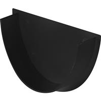 Aquaflow 120mm Hi-Cap Stop End Internal in Black PVCU