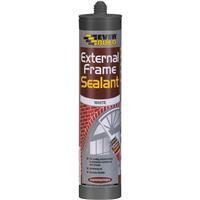 Everbuild Window & Door External Frame Sealant 290ml in White Acrylic