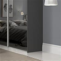 Spacepro End Panel Diamond 2800 x 620 x 18mm in Grey MFC