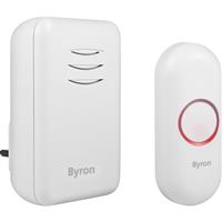 Byron Wireless Doorbell Set Plug-in in White