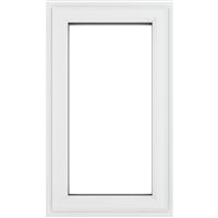 Crystal Casement uPVC Window Left Hand Opening 610mm x 1040mm Clear Triple Glazed in White