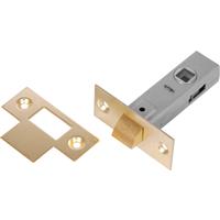 Unbranded Tubular Latch 63mm Brassed in Gold