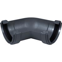 Aquaflow 112mm Half Round Gutter Angle 120deg in Anthracite Grey PVCU