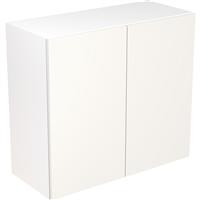 Kitchen Kit Flatpack Value Slab Kitchen Cabinet Wall Unit Matt 800mm in White MFC