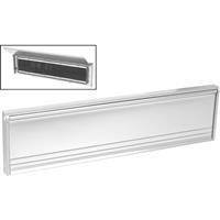 Flushback Letter Plate in Silver