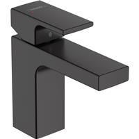 Hansgrohe Vernis Shape Taps Matt Basin Mixer in Black Brass