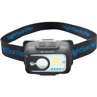 Nightsearcher LightWave 520 Rechargeable Head Torch with Wave Sensor 520lm in Black