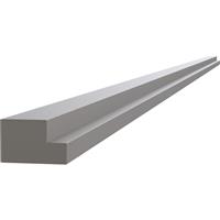 Kitchen Kit Flatpack J-Pull Multi Rail Super Gloss 2745mm in Dust Grey Mdf
