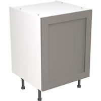 Kitchen Kit Flatpack Shaker Kitchen Cabinet Base Unit Ultra Matt 600mm in Dust Grey MFC