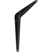 Rothley London Shelf Bracket Matt 200 x 150mm in Black Steel