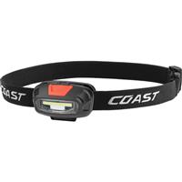 Coast FL13R Rechargeable Multi Mode Head Torch 270lm in Black ABS With Elasticated Headband