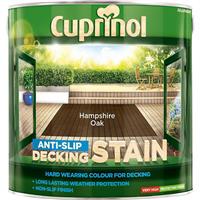 Cuprinol Anti-Slip Decking Stain 2.5L Hampshire Oak in Brown