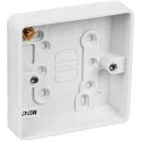 MK Moulded Box 1 Gang 16mm in White Plastic