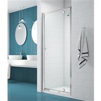 Merlyn NIX Pivot Shower Enclosure Door 900mm in Chrome Toughened Safety Glass
