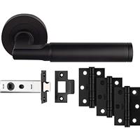 Carlisle Brass Belas Door & Latch Pack Matt in Black