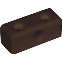 Unbranded Modesty Block (10 Pack) in Brown Plastic