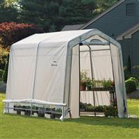 Rowlinson Shelterlogic Greenhouse in a Box 6 x 8 in White Steel