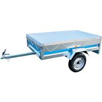 Maypole Trailer Flat Cover for MP6812 & Erde122 33x25x4 in Silver PVC