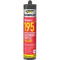 Everbuild Siliconised Acrylic Sealant 300ml in White