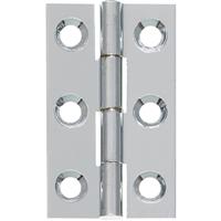 Eclipse Solid Drawn Hinge Polished 38mm (2 Pack) in Chrome Brass