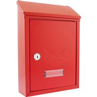 Burg-Wachter Avon Post Box in Red Galvanised Steel