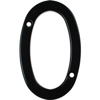 Fab and Fix Fab & Fix Hardex Door Numeral Matt 0 in Black Zinc