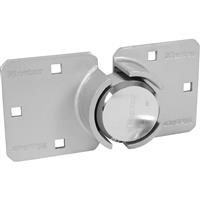 Master Lock Van Lock Padlock & Hasp Set in Silver Hardened Steel