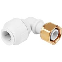 JG Speedfit Bent Tap Connector 15mm x 1/2" BSP in White Plastic