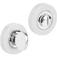 Eclipse Bathroom Thumbturn & Release Dual Finish in Silver