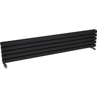 Ximax Bristol Double Horizontal Designer Radiator 294 x 1500mm 2823Btu in Anthracite Steel