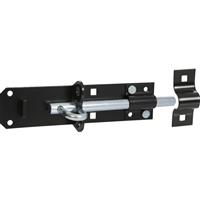 GateMate Brenton Padbolt 150 x 12mm Epoxy in Black Galvanised Steel