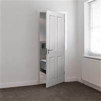 JB Kind Canterbury Internal Door Smooth 44 x 1981 x 686mm in White Mdf