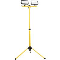 Lutec Colossus IP65 LED Work Light 2x30w 4800lm in Yellow Rubber