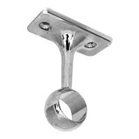 Hiatt Wardrobe Rail 19mm Centre Bracket (5 Pack) in Chrome Zinc