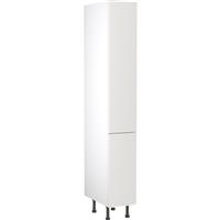 Kitchen Kit Flatpack Slab Kitchen Cabinet Tall Larder Unit Ultra Matt 300mm in White MFC