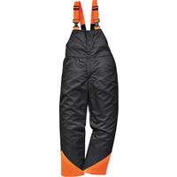 Portwest Men's Chainsaw Bib & Brace Trousers in Black