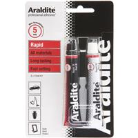 Araldite Rapid Tubes 5 Minute Epoxy Adhesive 2 x 15ml in Yellow Rubber