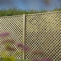 Forest Garden Rosemore Lattice 180cm(h) x 180cm(w) (5 Pack) in Natural Timber