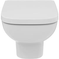 Ideal Standard i. life A Wall Hung Toilet with Wall Frame and Soft Close Seat in White Ceramic