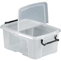 Barton Plastic Container with Hinged Folding Lid 12L (10 Pack)