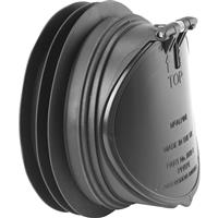 McAlpine ARB-1 Anti Cross-Flow and Rodent Barrier Valve 4" in Black Rubber